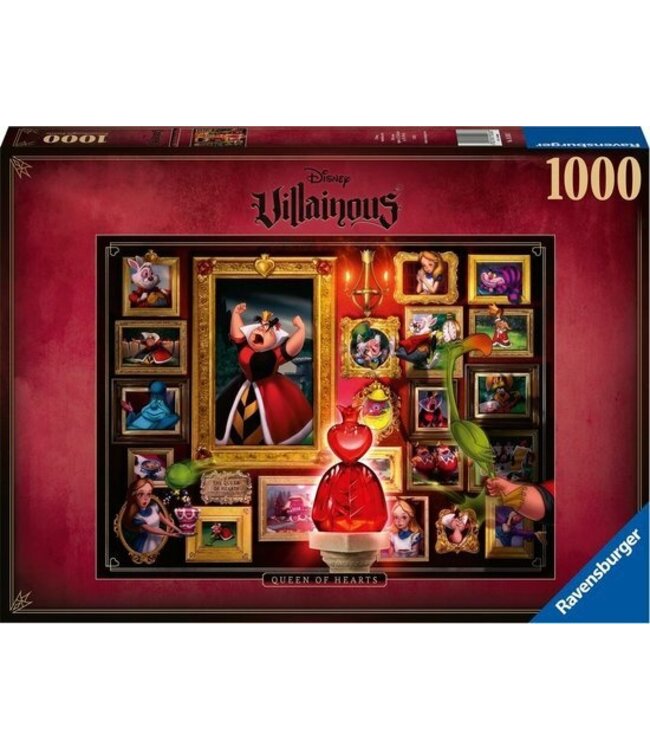 Ravensburger puzzel Disney Villainous: Queen of Hearts - Legpuzzel - 1000 stukjes