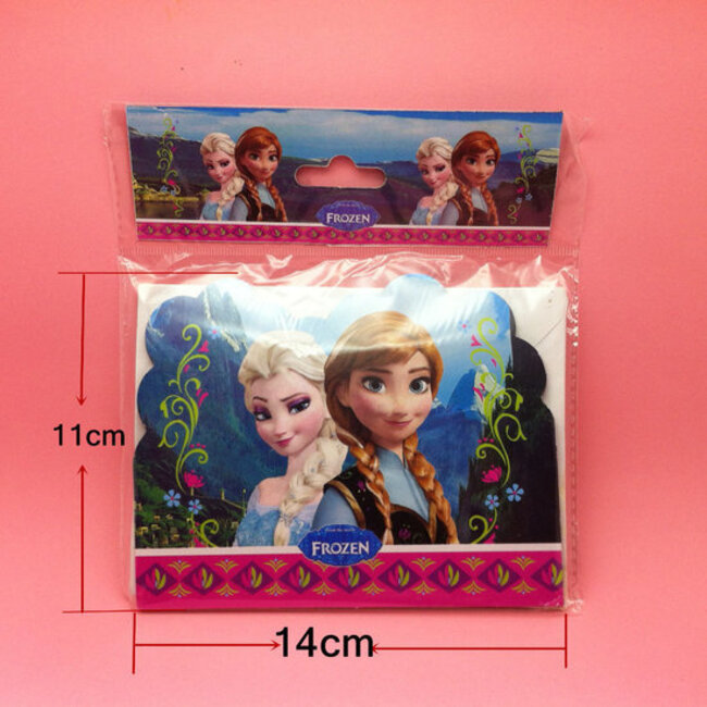 Frozen uitnodings kaartjes