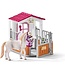 Schleich 42368 - paardenbox met Lusitano merrie