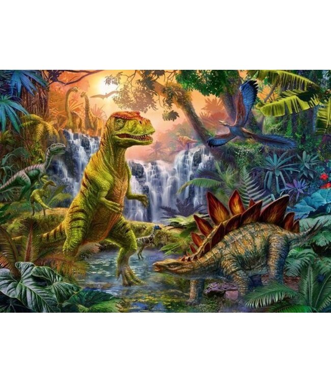 Ravensburger puzzel - Oase van dinosauriërs  - 100 stukjes XXL