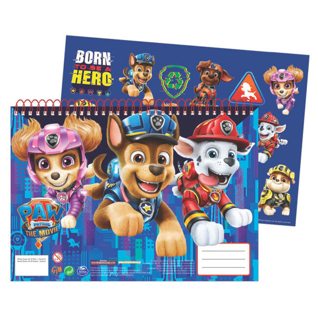 Paw Patrol -  schetsboek met opbergmap