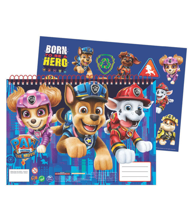 Paw Patrol -  schetsboek met opbergmap