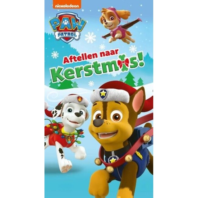 Paw Patrol  boek - Aftellen naar kerstmis