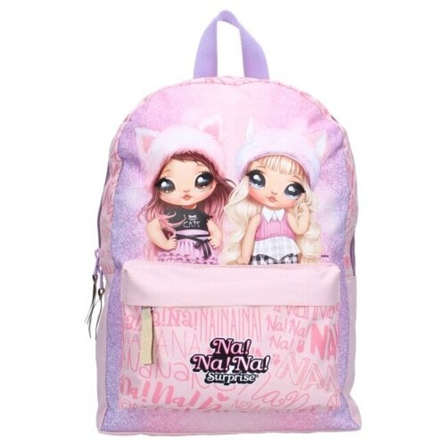 Na Na Na Surprise rugzak voor kinderen – Feeling Fabulous collectie met Katherine & Paula, verstelbare schouderbanden en ruim hoofdvak