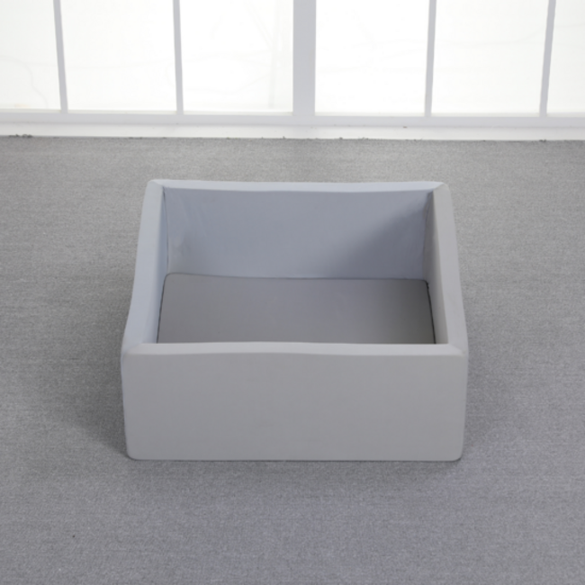 Ballenbak grijs vierkant incl 200 ballen