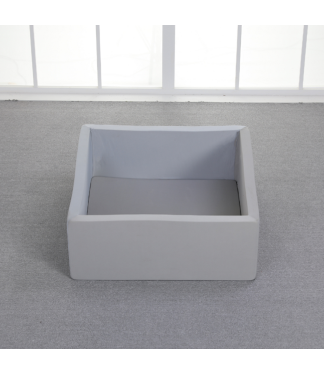 Ballenbak grijs vierkant incl 200 ballen