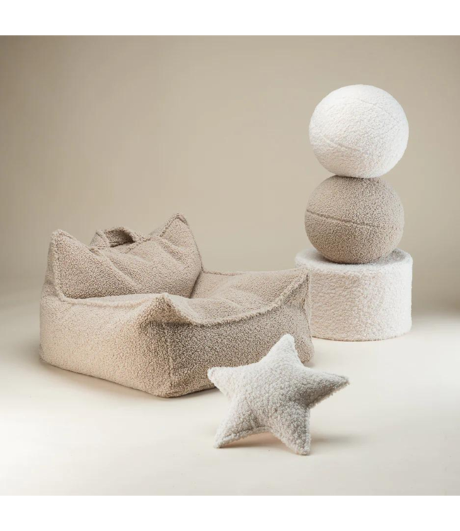 Poef kinderkamer|  Creme wit