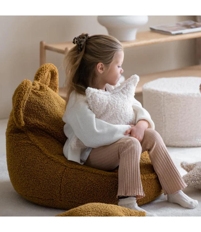 Poef kinderkamer|  Creme wit