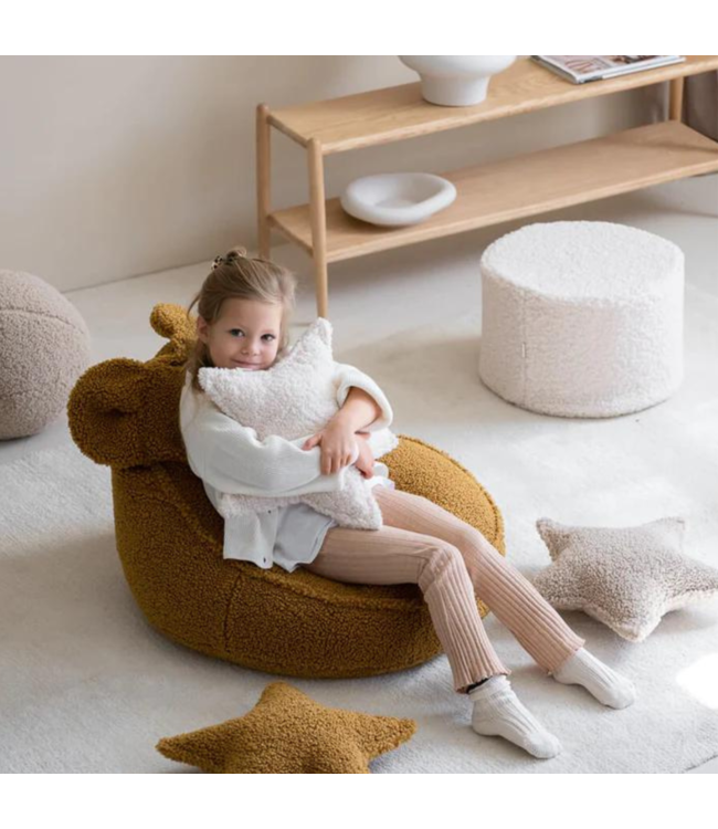 Poef kinderkamer|  Creme wit