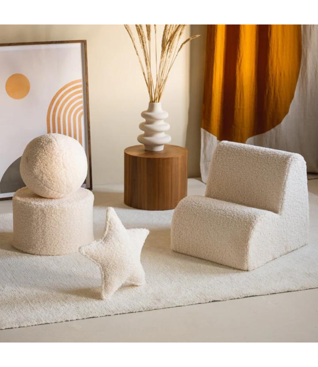 Poef kinderkamer|  Creme wit