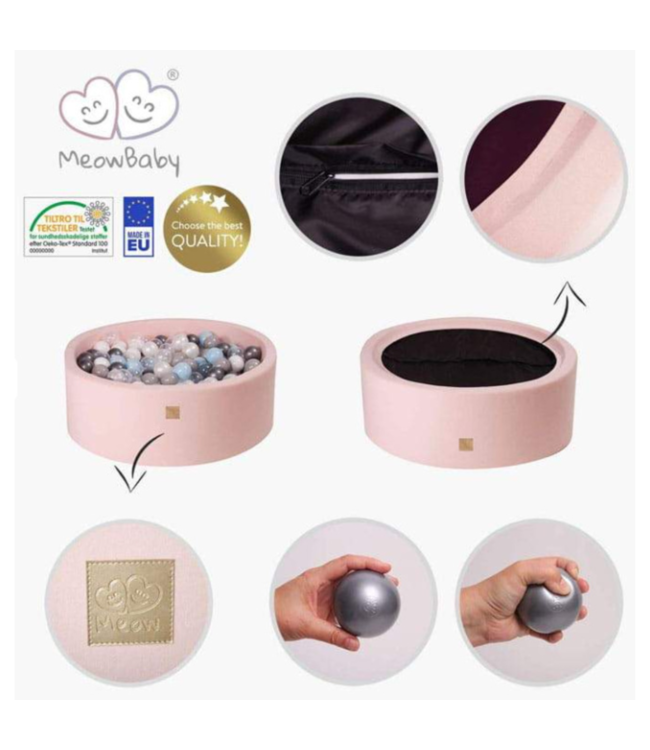 Ballenbak licht grijs | Katoen | 90 x 30 cm