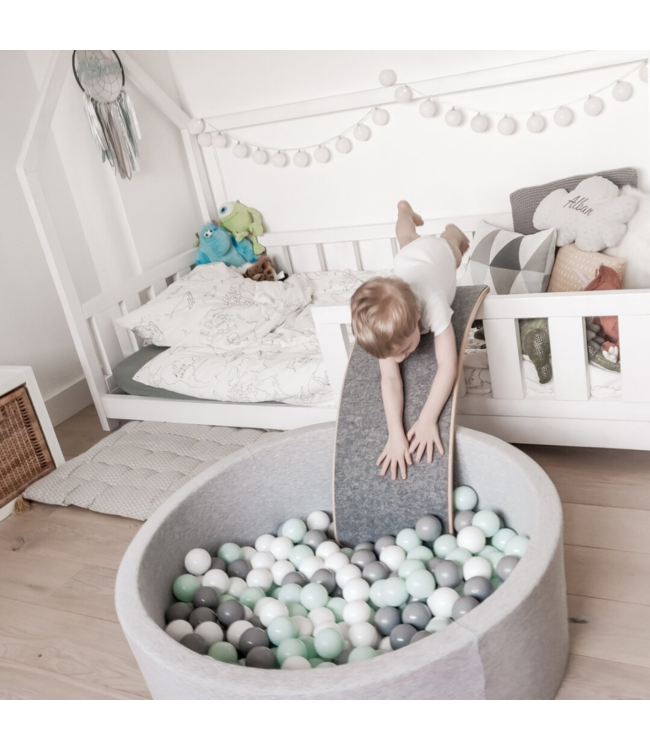 Ballenbak licht grijs | Katoen | 90 x 40 cm