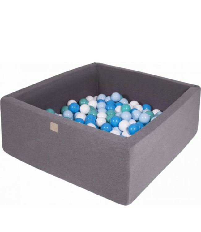 Ballenbak vierkant | Donker grijs | 400 ballen