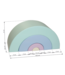 Soft play foam blokken set in zachte pastel regenboogkleuren voor kinderen