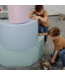 Soft play foam blokken set in zachte pastel regenboogkleuren voor kinderen