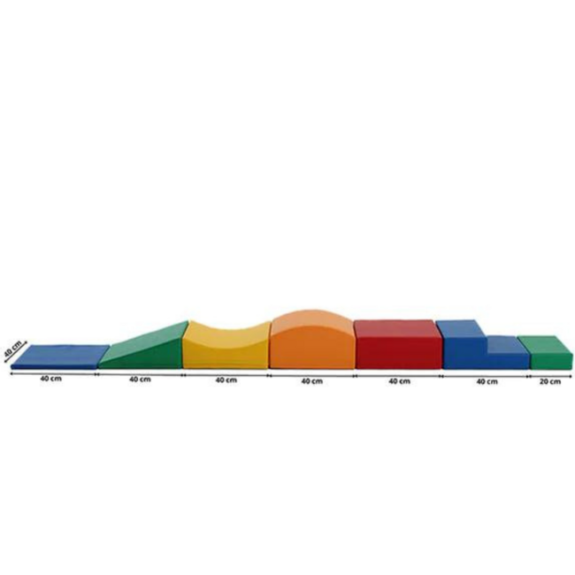 Foam Blocks Set Little Crawler – soft play blocks in primary colors for motor skill development