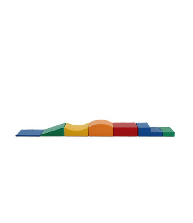 Foam blokken set in primaire kleuren voor creatief en actief kinderspel