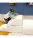 Witte foam tunnelset voor creatief bouwen en actief spelplezier