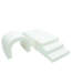 Witte foam tunnelset voor creatief bouwen en actief spelplezier