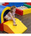 Foam blokken tunnel set in primaire kleuren – actief en fantasierijk speelplezier