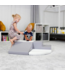 Foam blokken set corner crawler | grijs wit – duurzaam speelgoed voor motoriek