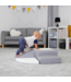 Foam blokken set corner crawler | grijs wit – duurzaam speelgoed voor motoriek