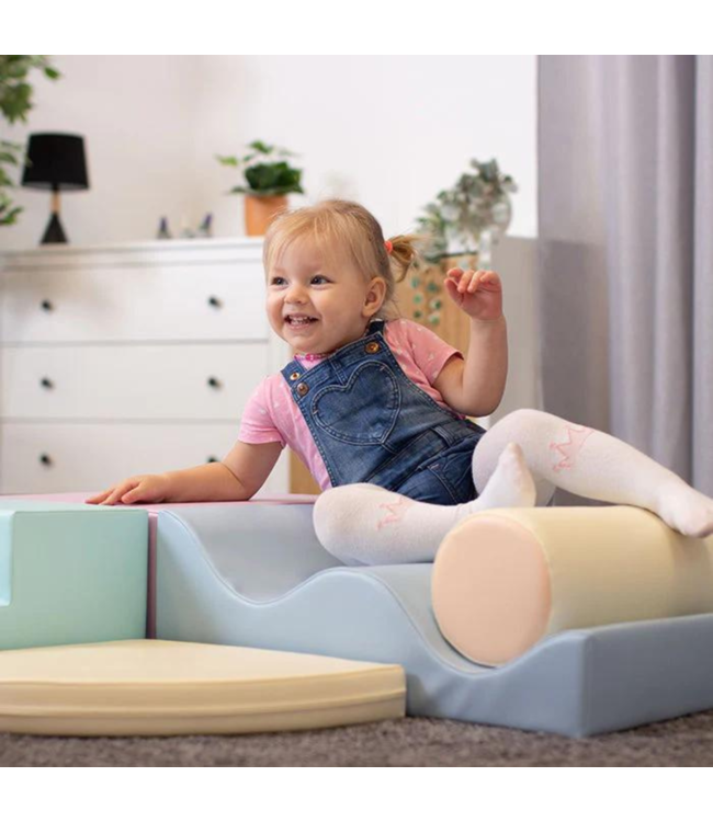Foam blokken set Explorer – zachte en creatieve speelset in pastelkleuren
