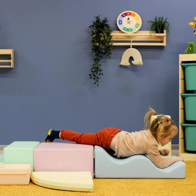 Foam blokken set Explorer – zachte en creatieve speelset in pastelkleuren
