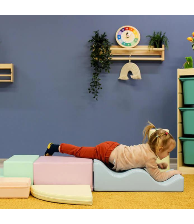 Foam blokken set Explorer – zachte en creatieve speelset in pastelkleuren