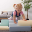 Foam block set Explorer – soft and creative play set in pastel colors