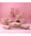 Kinder zitzak vierkant | Corduroy|  Pink mousse