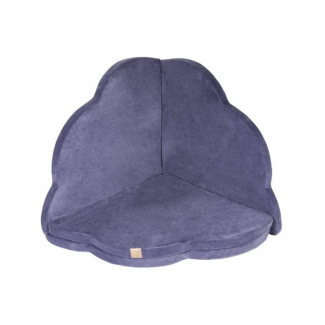 Donker blauwe speelmat in wolkvorm voor baby’s, peuters en kinderen