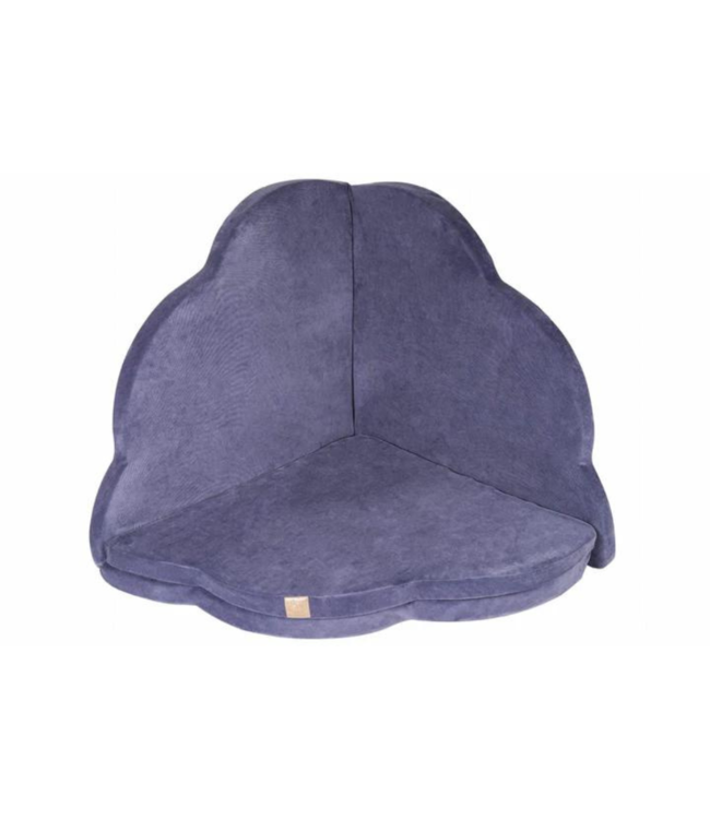 Donker blauwe speelmat in wolkvorm voor baby’s, peuters en kinderen