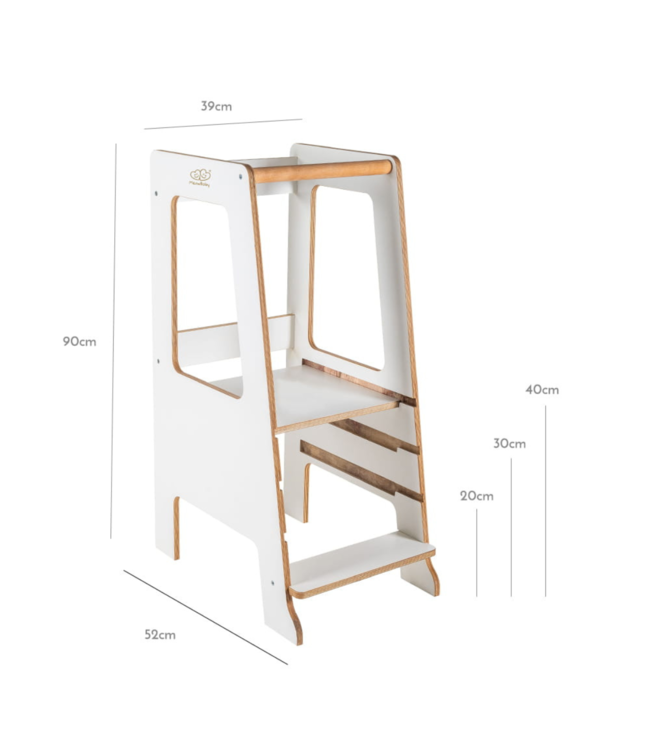 Leertoren Scandi – modern en veilig voor jonge kinderen