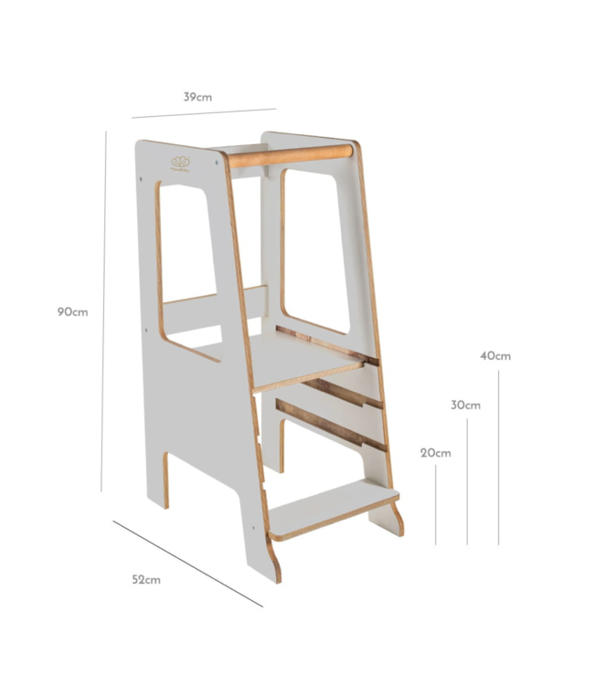 Leertoren Scandi – modern en veilig voor jonge kinderen