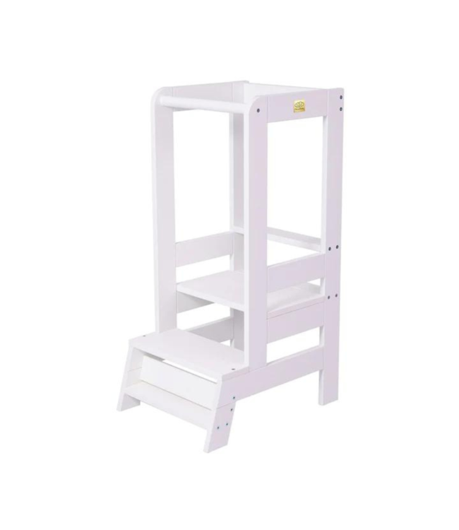 Leertoren hout – veilig en stabiel voor jonge kinderen