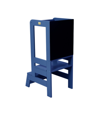 MeowBaby Leertoren met krijtbord | Blauw