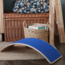 Balansbord in naturel hout met vilt – blauw voor spel, beweging en motoriek