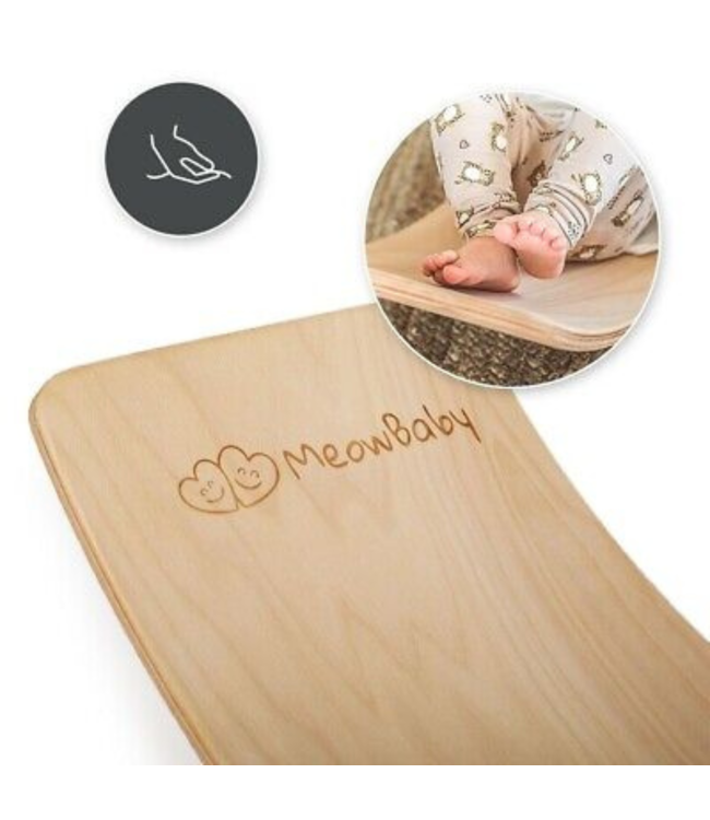 Balansbord | Vilt onderkant | Grijs