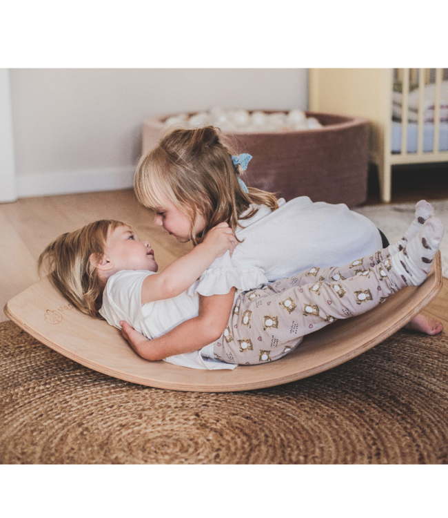 Balansbord | Vilt onderkant | Grijs