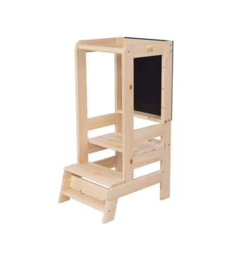 MeowBaby Leertoren met krijtbord | Naturel