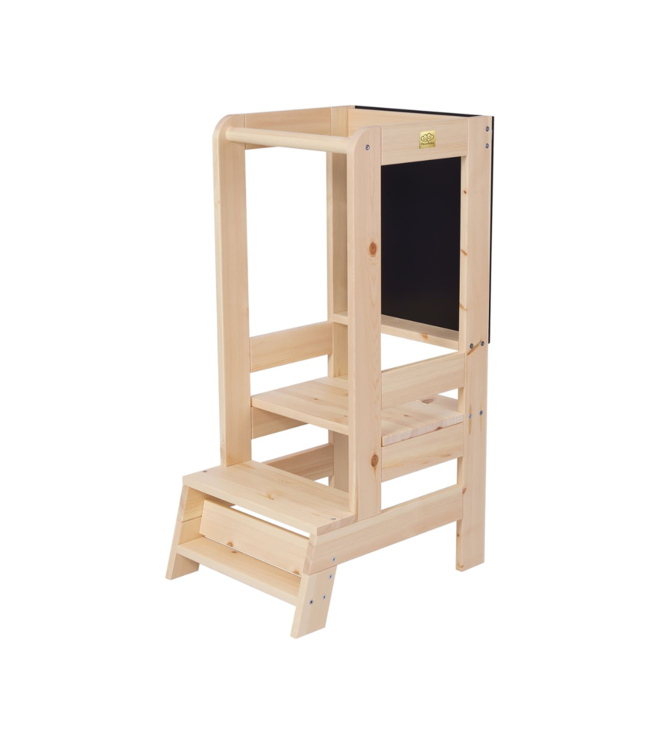 Leertoren met krijtbord – multifunctioneel en veilig voor kinderen
