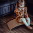 Wooden balance board in natural wood for children – play and motor skills