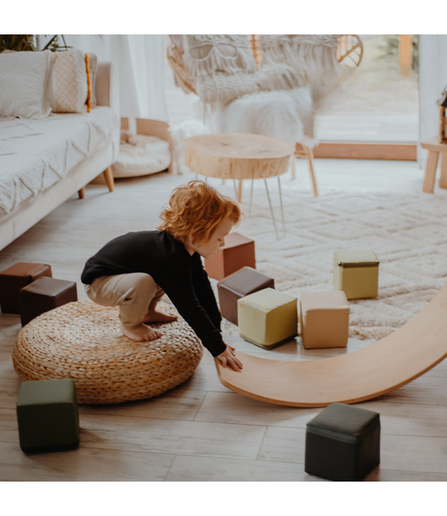 Balansbord | Vilt onderkant | Blauw