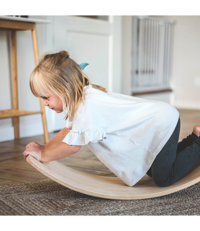 Balansbord | Vilt onderkant | grijs