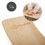 Balanceboard mit Filz aus weißem Holz für Spiel und Motorik