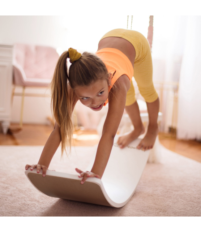 Balansbord | Vilt onderkant | Wit