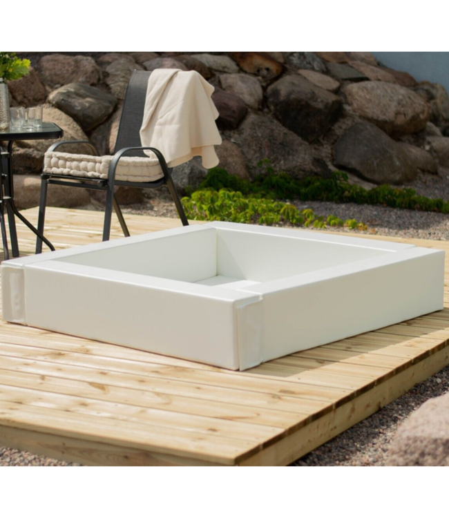 Witte soft play foam blokken ballenbak