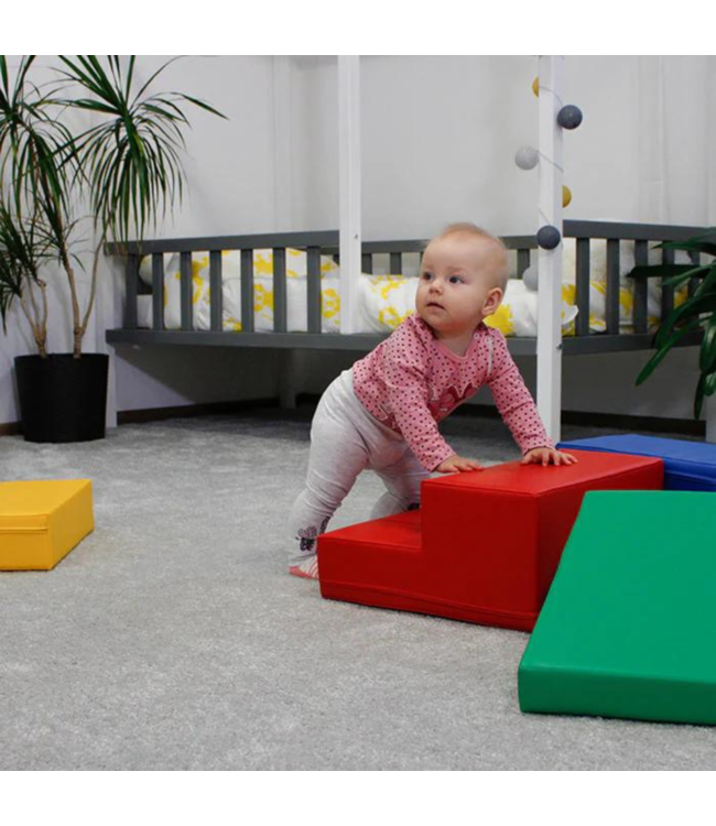 Foam blokken set Corner – creatief en veilig speelplezier in primaire kleuren