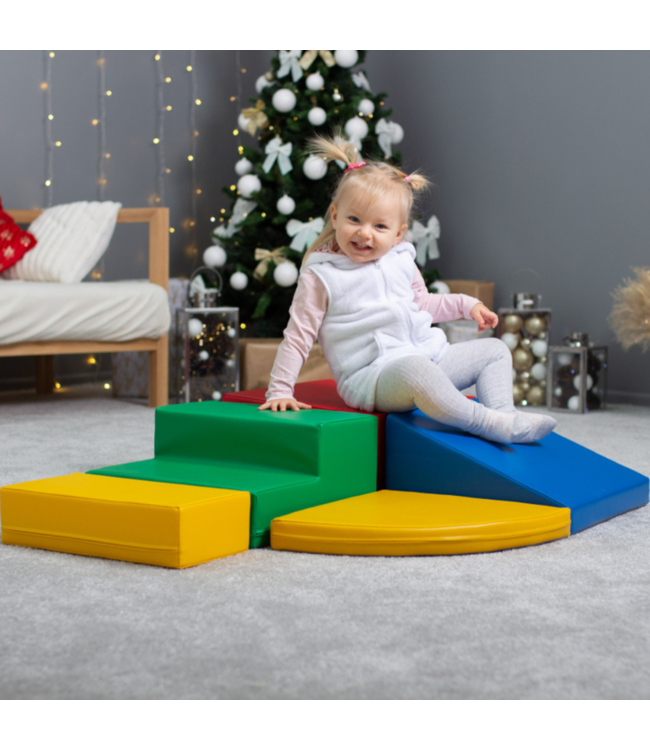 Foam blokken set Corner – creatief en veilig speelplezier in primaire kleuren